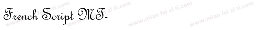 French Script MT字体转换